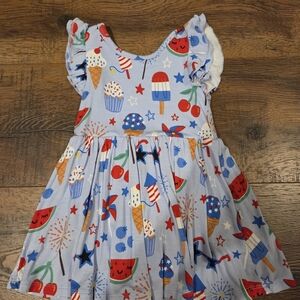 *SOLD* Little Sleepies 4th Of July Bodysuit Dress